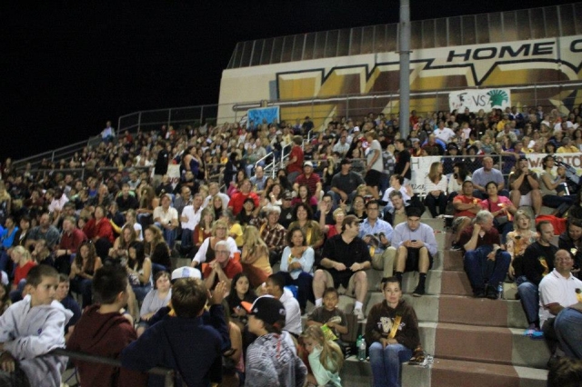 One of the Alumni sections at the football game